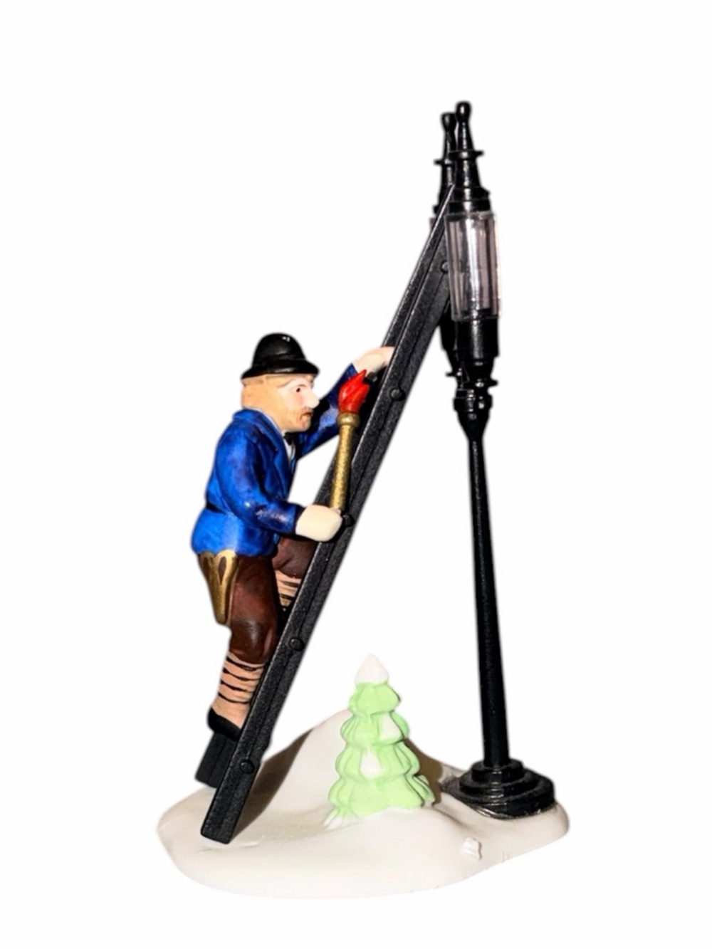 Dept 56 Heritage Village Lamplighter Accessory 5577-8 Retired 1989 2pc Set EXC
